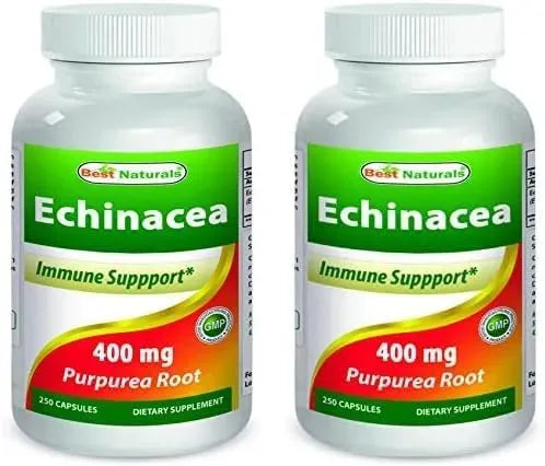 BEST NATURALS - Best Naturals Echinacea 400Mg. 250 Capsulas 2 Pack - The Red Vitamin MX - Suplementos Alimenticios - {{ shop.shopifyCountryName }}