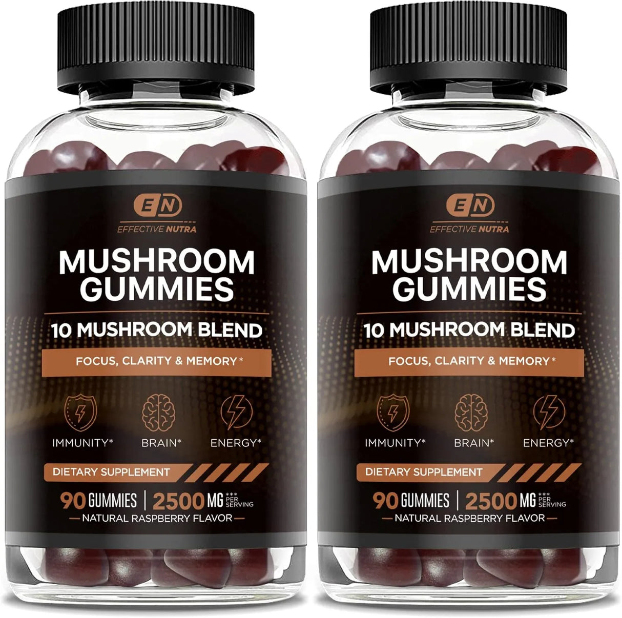EFFECTIVE NUTRA - EFFECTIVE NUTRA Mushroom Gummies 2500Mg. 10 Blend 90 Gomitas 2 Pack - The Red Vitamin MX - Suplementos Alimenticios - {{ shop.shopifyCountryName }}