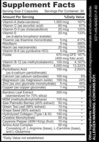 BEAUTIFULLY BAMBOO - Beautifully Bamboo Ultra Vitamin 60 Capsulas - The Red Vitamin MX - Suplementos Alimenticios - {{ shop.shopifyCountryName }}