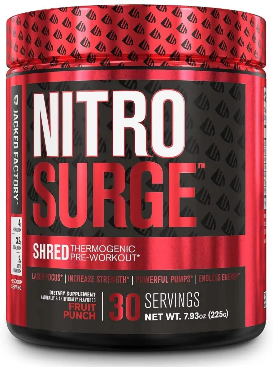 JACKED FACTORY - Jacked Factory NITROSURGE Shred 30 Servicios - The Red Vitamin MX - Suplementos Alimenticios - {{ shop.shopifyCountryName }}