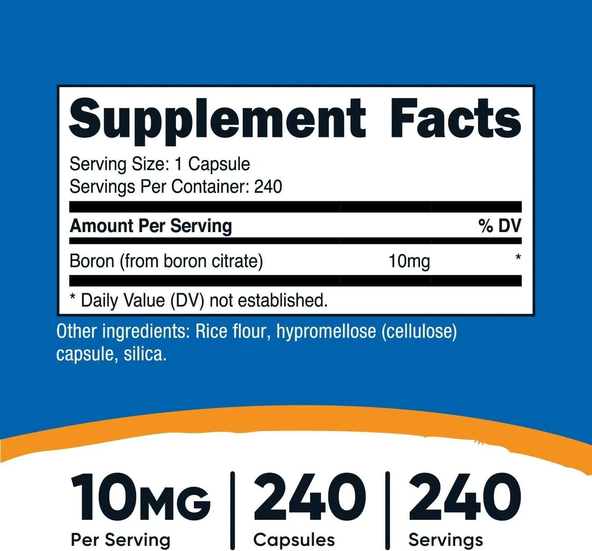 NUTRICOST - Nutricost Boron 10Mg. 240 Capsulas - The Red Vitamin MX - Suplementos Alimenticios - {{ shop.shopifyCountryName }}