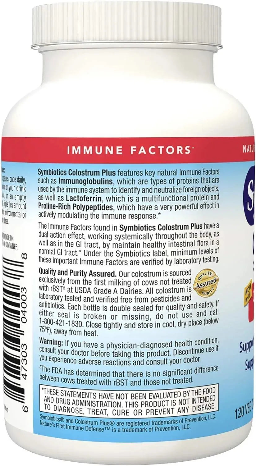 SYMBIOTICS - Symbiotics Colostrum 120 Capsulas - The Red Vitamin MX - Suplementos Alimenticios - {{ shop.shopifyCountryName }}