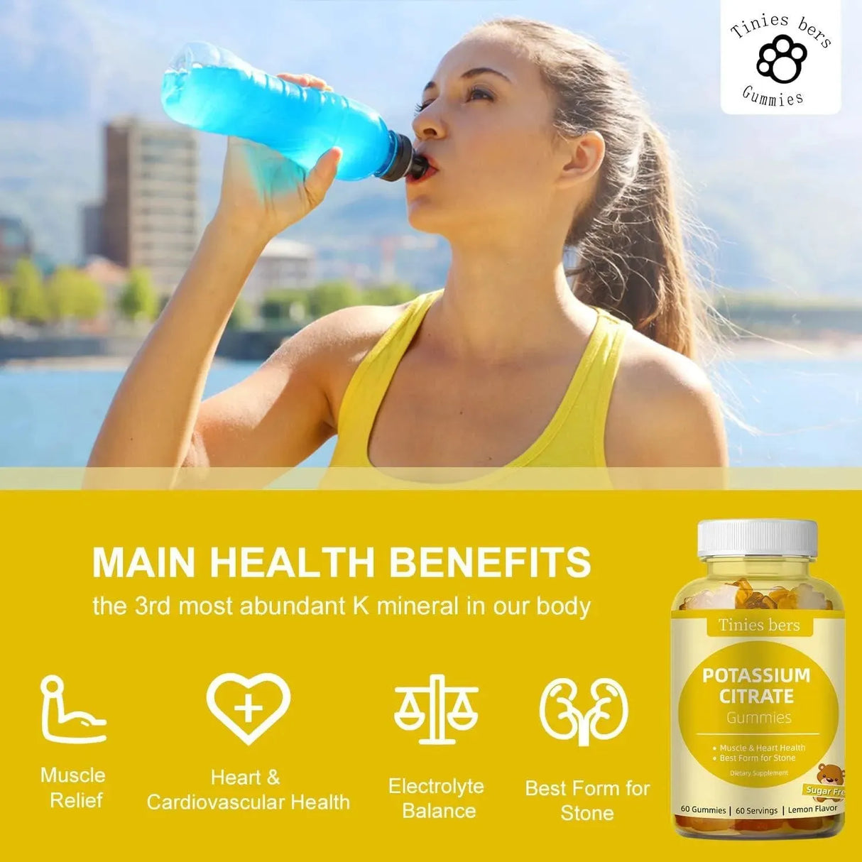 TINIES BERS - Tinies Bers Potassium Gummies 60 Gomitas - The Red Vitamin MX - Suplementos Alimenticios - {{ shop.shopifyCountryName }}