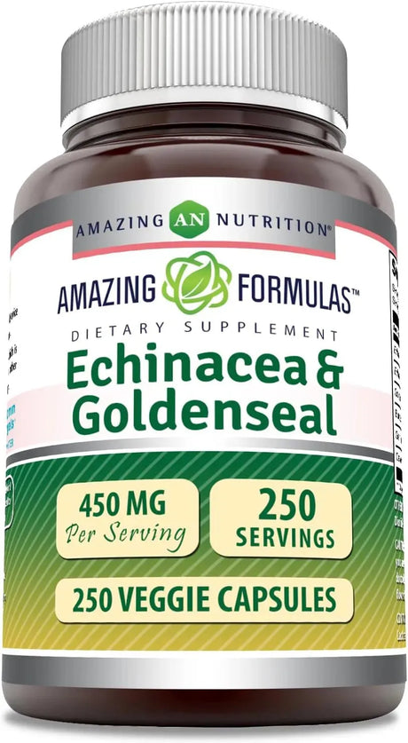 AMAZING FORMULAS - Amazing Formulas Echinacea with Goldenseal 450Mg. 250 Capsulas - The Red Vitamin MX - Suplementos Alimenticios - {{ shop.shopifyCountryName }}