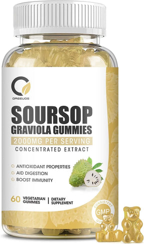 ORGEUOS - ORGEUOS Soursop Graviola Gummies 2000Mg. 60 Gomitas - The Red Vitamin MX - Suplementos Alimenticios - {{ shop.shopifyCountryName }}