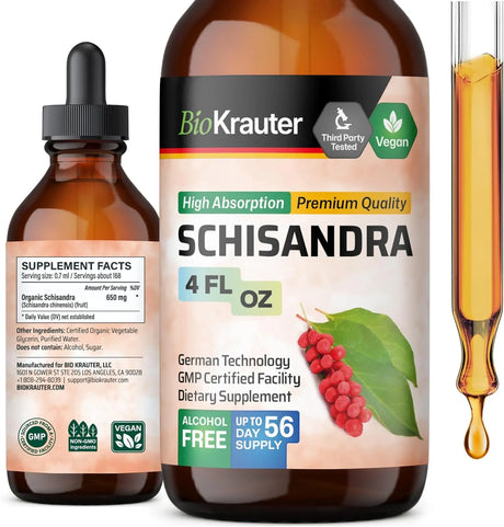 BIOKRAUTER - BIO KRAUTER Schisandra Berry Drops 4 Fl.Oz. - The Red Vitamin MX - Suplementos Alimenticios - {{ shop.shopifyCountryName }}