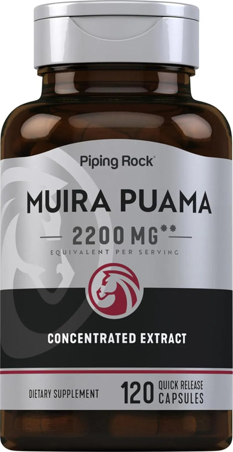 PIPING ROCK - Piping Rock Muira Puama Root Extract 2200Mg. 120 Capsulas - The Red Vitamin MX - Suplementos Alimenticios - {{ shop.shopifyCountryName }}