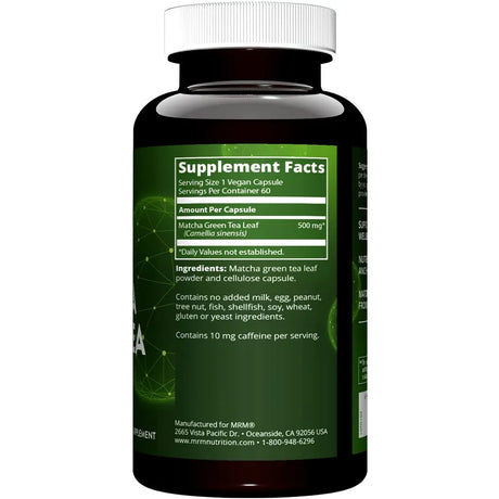 MRM - MRM Matcha Green Tea 60 Capsulas - The Red Vitamin MX - Suplementos Alimenticios - {{ shop.shopifyCountryName }}