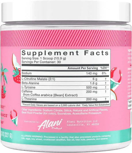 ALANI NU - Alani Nu Pre Workout Powder Hawaiian Shaved Ice 30 Servicios 255Gr. - The Red Vitamin MX - Suplementos Alimenticios - {{ shop.shopifyCountryName }}