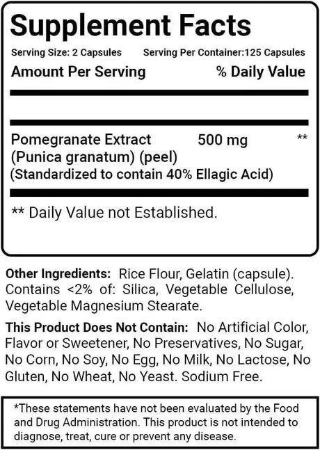BEST NATURALS - Best Naturals Pomegranate Extract 250Mg. 250 Capsulas - The Red Vitamin MX - Suplementos Alimenticios - {{ shop.shopifyCountryName }}