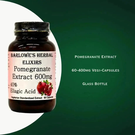 BARLOWE'S HERBAL - Barlowe's Herbal Elixirs Pomegranate Extract 600Mg. 60 Capsulas - The Red Vitamin MX - Suplementos Alimenticios - {{ shop.shopifyCountryName }}