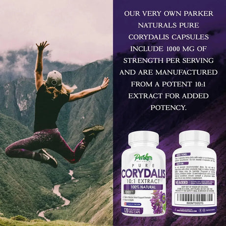 PARKER NATURALS - Parker Naturals Pure Corydalis 1000Mg. 120 Capsulas - The Red Vitamin MX - Suplementos Alimenticios - {{ shop.shopifyCountryName }}