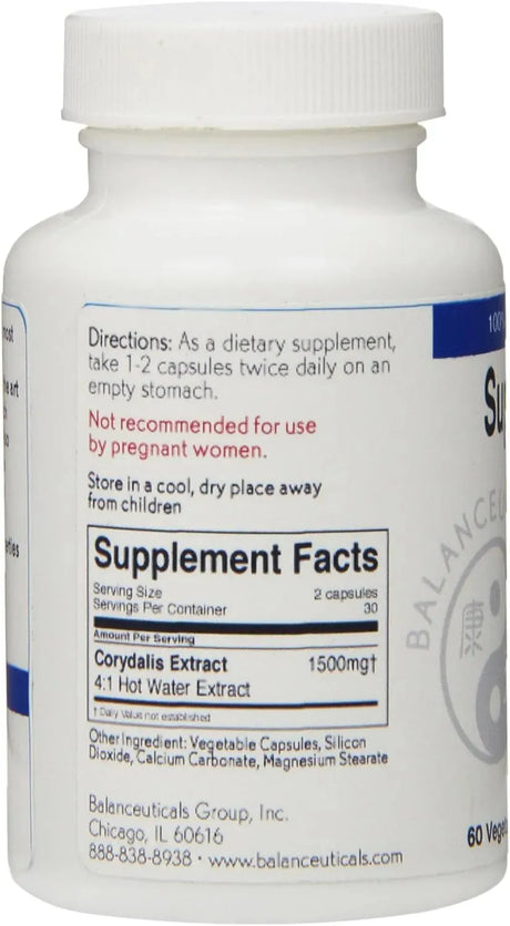 BALANCEUTICALS - Balanceuticals Super Corydalis Extract 60 Capsulas - The Red Vitamin MX - Suplementos Alimenticios - {{ shop.shopifyCountryName }}