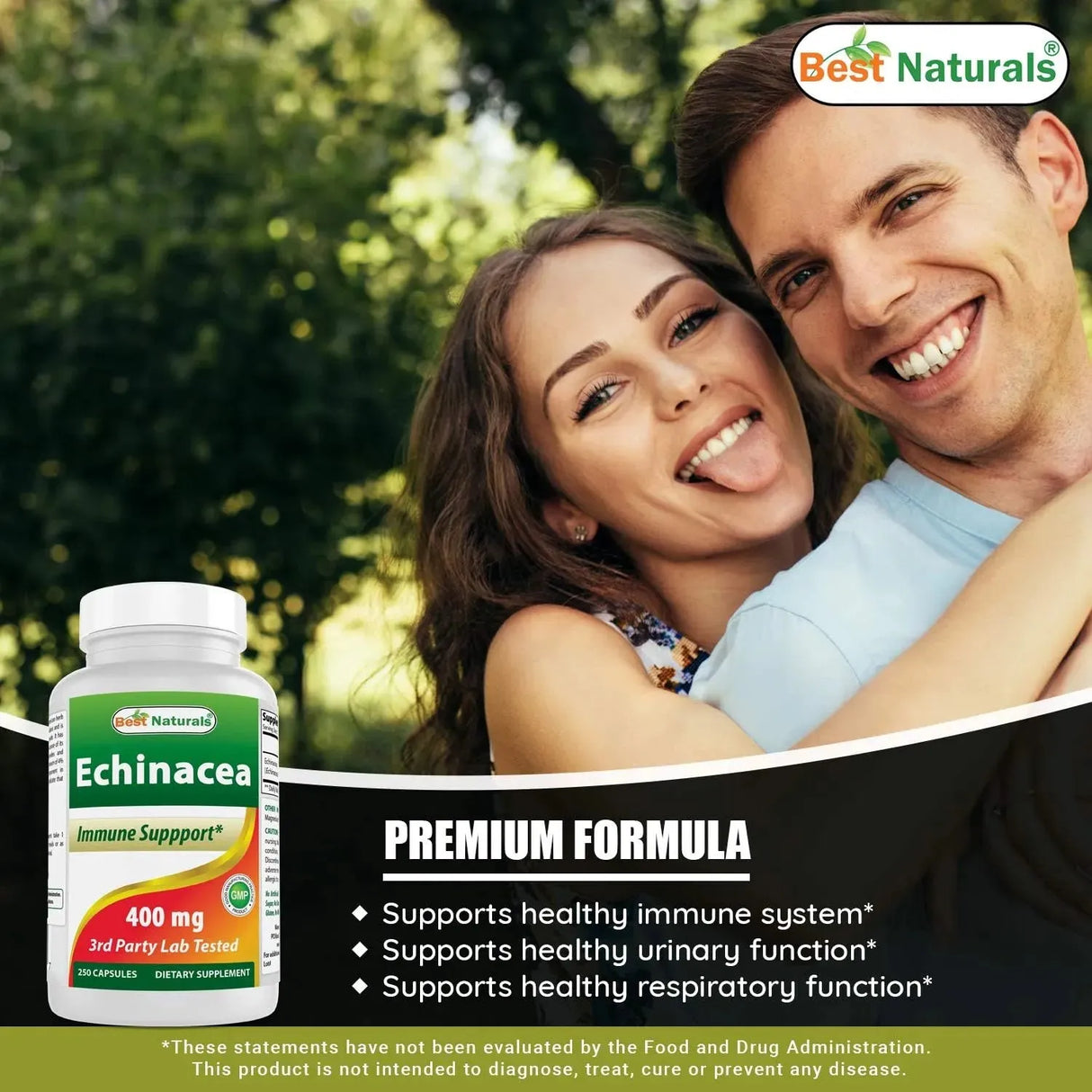 BEST NATURALS - Best Naturals Echinacea 400Mg. 250 Capsulas 2 Pack - The Red Vitamin MX - Suplementos Alimenticios - {{ shop.shopifyCountryName }}