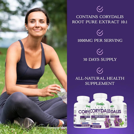 PARKER NATURALS - Parker Naturals Pure Corydalis 1000Mg. 240 Capsulas - The Red Vitamin MX - Suplementos Alimenticios - {{ shop.shopifyCountryName }}
