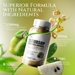 ORGEUOS - ORGEUOS Soursop Graviola Gummies 2000Mg. 60 Gomitas - The Red Vitamin MX - Suplementos Alimenticios - {{ shop.shopifyCountryName }}