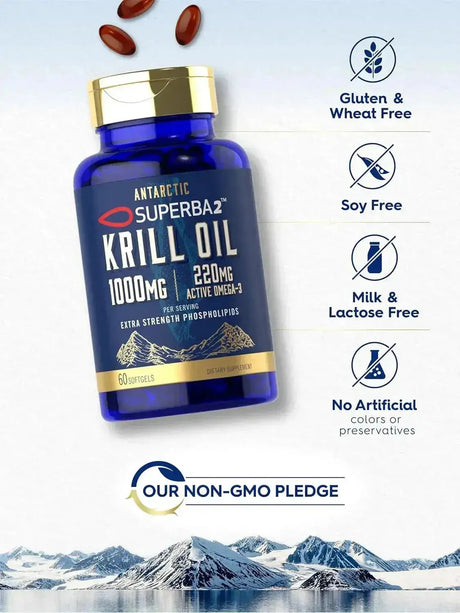 CARLYLE - Carlyle Antarctic Krill Oil 1000Mg. 60 Capsulas Blandas - The Red Vitamin MX - Suplementos Alimenticios - {{ shop.shopifyCountryName }}