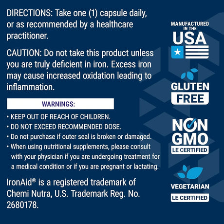 LIFE EXTENSION - Life Extension Iron Protein Plus 100 Capsulas - The Red Vitamin MX - Suplementos Alimenticios - {{ shop.shopifyCountryName }}