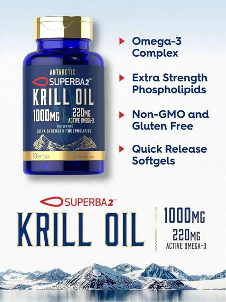 CARLYLE - Carlyle Antarctic Krill Oil 1000Mg. 60 Capsulas Blandas - The Red Vitamin MX - Suplementos Alimenticios - {{ shop.shopifyCountryName }}