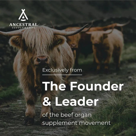 ANCESTRAL SUPPLEMENTS - Ancestral Supplements Grass Fed Beef Colostrum Supplement 3000Mg. 180 Capsulas - The Red Vitamin MX - Suplementos Alimenticios - {{ shop.shopifyCountryName }}