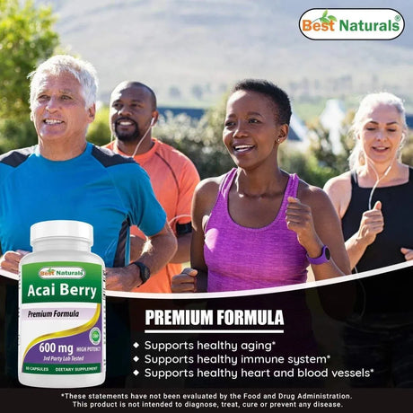 BEST NATURALS - Best Naturals Acai Berry 600Mg. 60 Capsulas 2 Pack - The Red Vitamin MX - Suplementos Alimenticios - {{ shop.shopifyCountryName }}