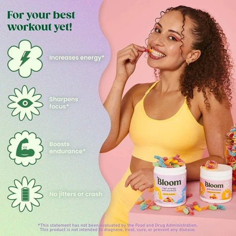 BLOOM NUTRITION - Bloom Nutrition High Energy Pre Workout Powder 30 Servicios - The Red Vitamin MX - Suplementos Alimenticios - {{ shop.shopifyCountryName }}