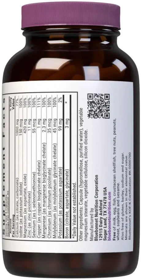 BLUEBONNET NUTRITION - BlueBonnet Multi Minerals Plus Boron 180 Capsulas - The Red Vitamin MX - Suplementos Alimenticios - {{ shop.shopifyCountryName }}