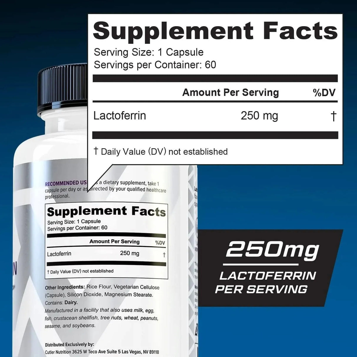 DAILY VITALITY - Daily Vitality Lactoferrin 250Mg. 60 Capsulas - The Red Vitamin MX - Suplementos Alimenticios - {{ shop.shopifyCountryName }}
