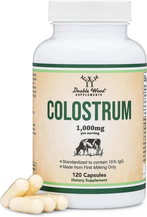DOUBLE WOOD SUPPLEMENTS - Double Wood Supplements Colostrum 1000Mg. 120 Capsulas - The Red Vitamin MX - Suplementos Alimenticios - {{ shop.shopifyCountryName }}