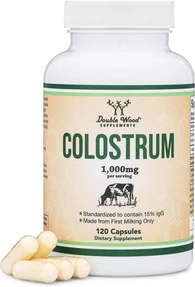 DOUBLE WOOD SUPPLEMENTS - Double Wood Supplements Colostrum 1000Mg. 120 Capsulas - The Red Vitamin MX - Suplementos Alimenticios - {{ shop.shopifyCountryName }}