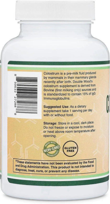 DOUBLE WOOD SUPPLEMENTS - Double Wood Supplements Colostrum 1000Mg. 120 Capsulas - The Red Vitamin MX - Suplementos Alimenticios - {{ shop.shopifyCountryName }}