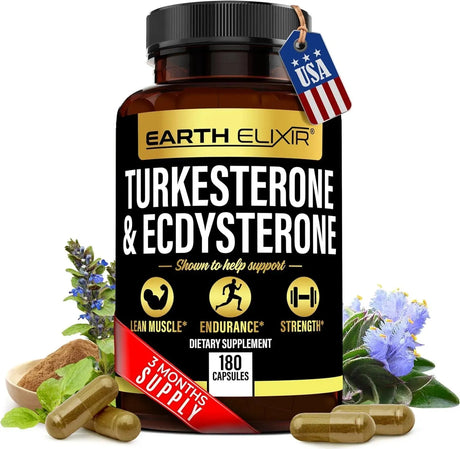 EARTH ELIXIR - Earth Elixir Turkesterone and Ecdysterone Supplements 180 Capsulas - The Red Vitamin MX - Suplementos Alimenticios - {{ shop.shopifyCountryName }}