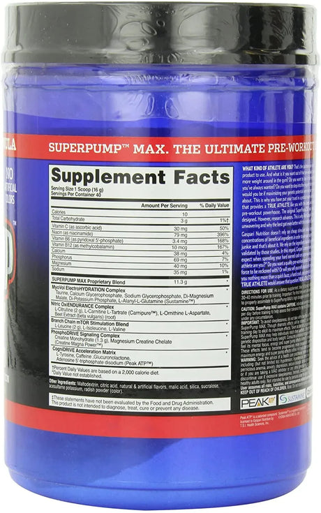 GASPARI NUTRITION - Gaspari Nutrition Super Pump MAX 40 Servicios - The Red Vitamin MX - Suplementos Alimenticios - {{ shop.shopifyCountryName }}