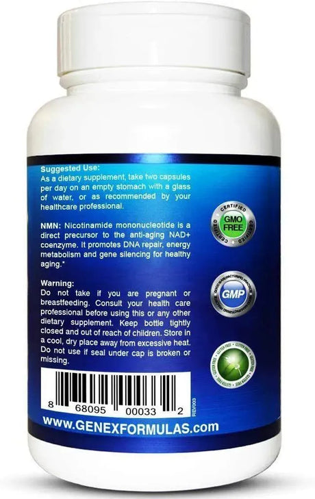 GENEX FORMULAS - Genex Formulas NAD 250Mg. 60 Capsulas - The Red Vitamin MX - Suplementos Alimenticios - {{ shop.shopifyCountryName }}