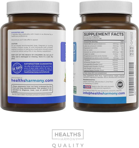 HEALTHS HARMONY - Healths Harmony Thyroid Support 120 Capsulas - The Red Vitamin MX - Suplementos Alimenticios - {{ shop.shopifyCountryName }}