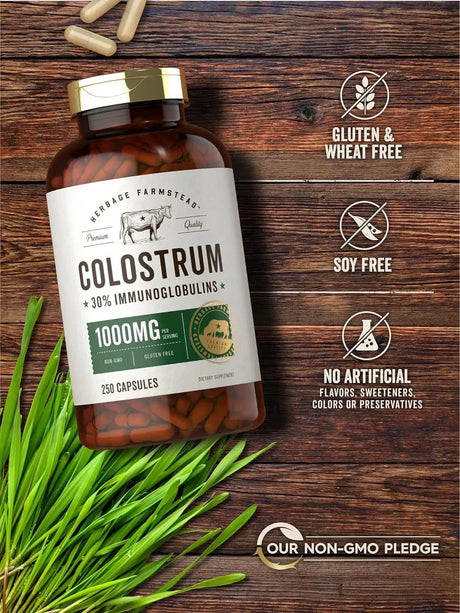 HERBAGE FARMSTEAD - Herbage Famstead Colostrum 1000Mg. 250 Capsulas - The Red Vitamin MX - Suplementos Alimenticios - {{ shop.shopifyCountryName }}