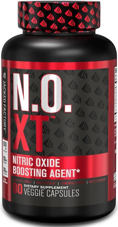 JACKED FACTORY - Jacked Factory N.O. XT Nitric Oxide Supplement Extra Strength Pre Workout N.O. Booster & Muscle Builder - The Red Vitamin MX - Suplementos Alimenticios - {{ shop.shopifyCountryName }}