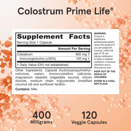 JARROW FORMULAS - Jarrow Formulas Colostrum Prime Life 400Mg. 120 Capsulas - The Red Vitamin MX - Suplementos Alimenticios - {{ shop.shopifyCountryName }}