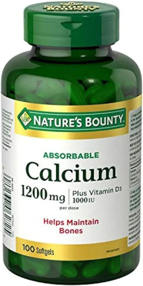 NATURE'S BOUNTY - Nature's Bounty Absorbable Calcium 1200Mg. 100 Capsulas Blandas - The Red Vitamin MX - Suplementos Alimenticios - {{ shop.shopifyCountryName }}