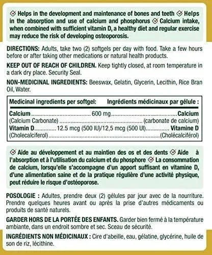 NATURE'S BOUNTY - Nature's Bounty Absorbable Calcium 1200Mg. 100 Capsulas Blandas - The Red Vitamin MX - Suplementos Alimenticios - {{ shop.shopifyCountryName }}