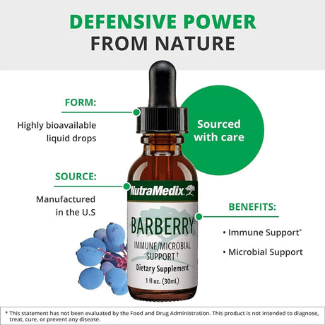 NUTRAMEDIX - NutraMedix Barberry Immune Support & Antioxidants Supplement 1 Fl.Oz. - The Red Vitamin MX - Suplementos Alimenticios - {{ shop.shopifyCountryName }}