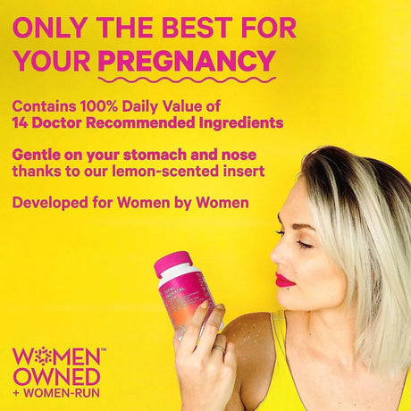 PINK STORK - Pink Stork Total Prenatal Vitamins with DHA, Choline, Folate, Iron, and Vitamin B12 60 Capsulas - The Red Vitamin MX - Suplementos Alimenticios - {{ shop.shopifyCountryName }}