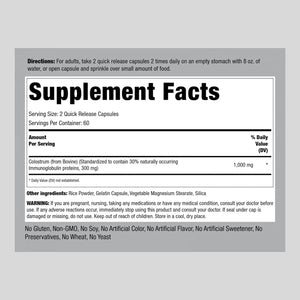 PIPING ROCK - Piping Rock Colostrum 1000Mg. 120 Capsulas - The Red Vitamin MX - Suplementos Alimenticios - {{ shop.shopifyCountryName }}