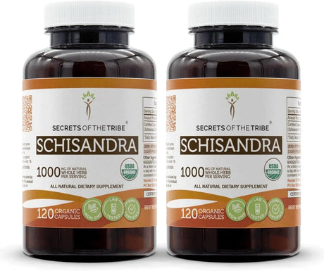 SECRETS OF THE TRIBE - Secrets of the Tribe Schisandra 1000Mg. 120 Capsulas 2 Pack - The Red Vitamin MX - Suplementos Alimenticios - {{ shop.shopifyCountryName }}