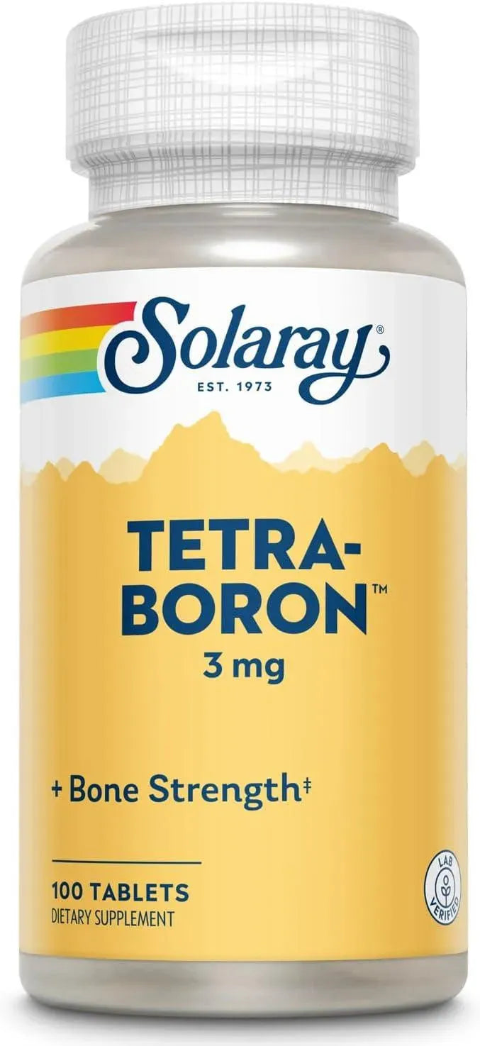 SOLARAY - Solaray Tetra Boron 3 Mg. 100 Tabletas - The Red Vitamin MX - Suplementos Alimenticios - {{ shop.shopifyCountryName }}