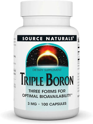 SOURCE NATURALS - Source Naturals, Triple Boron 3 Mg. 100 Capsulas - The Red Vitamin MX - Suplementos Alimenticios - {{ shop.shopifyCountryName }}