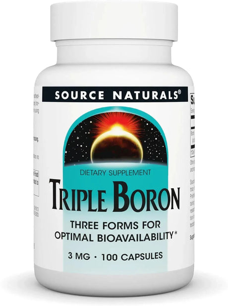 SOURCE NATURALS - Source Naturals, Triple Boron 3 Mg. 100 Capsulas - The Red Vitamin MX - Suplementos Alimenticios - {{ shop.shopifyCountryName }}