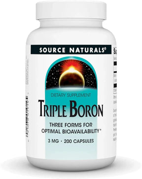 SOURCE NATURALS - Source Naturals Triple Boron 3 Mg. 200 Capsulas - The Red Vitamin MX - Suplementos Alimenticios - {{ shop.shopifyCountryName }}