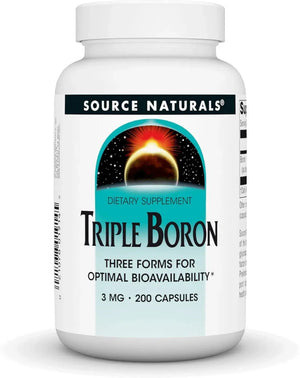 SOURCE NATURALS - Source Naturals Triple Boron 3 Mg. 200 Capsulas - The Red Vitamin MX - Suplementos Alimenticios - {{ shop.shopifyCountryName }}