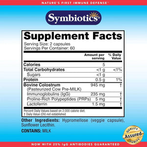 SYMBIOTICS - Symbiotics Colostrum 120 Capsulas - The Red Vitamin MX - Suplementos Alimenticios - {{ shop.shopifyCountryName }}